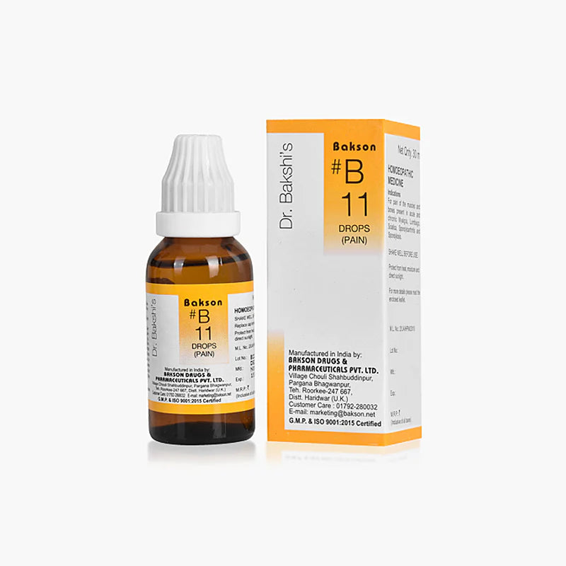 Bakson B11 Pain Drops (30ml, Pack of 1)