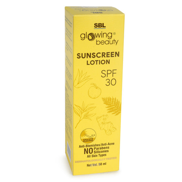 SBL Glowing Beauty Sunscreen Lotion SPF 30 (50ml, Pack of 1)
